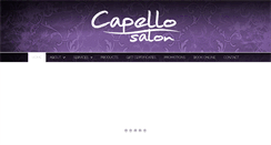 Desktop Screenshot of capello-salon.com