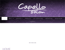 Tablet Screenshot of capello-salon.com